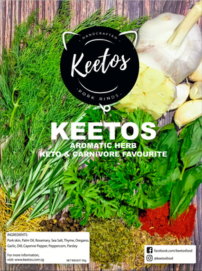 Keetos Pork Rinds - Aromatic Herb (90g)
